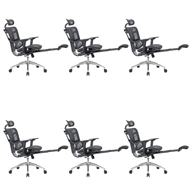 Adjustable Seat Height Arm Chair Contemporary Office Chair with Wheels