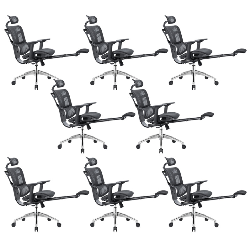 Adjustable Seat Height Arm Chair Contemporary Office Chair with Wheels