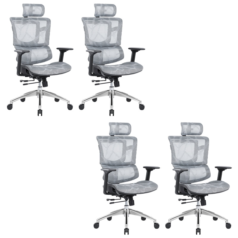 Adjustable Seat Height Arm Chair Contemporary Office Chair with Wheels