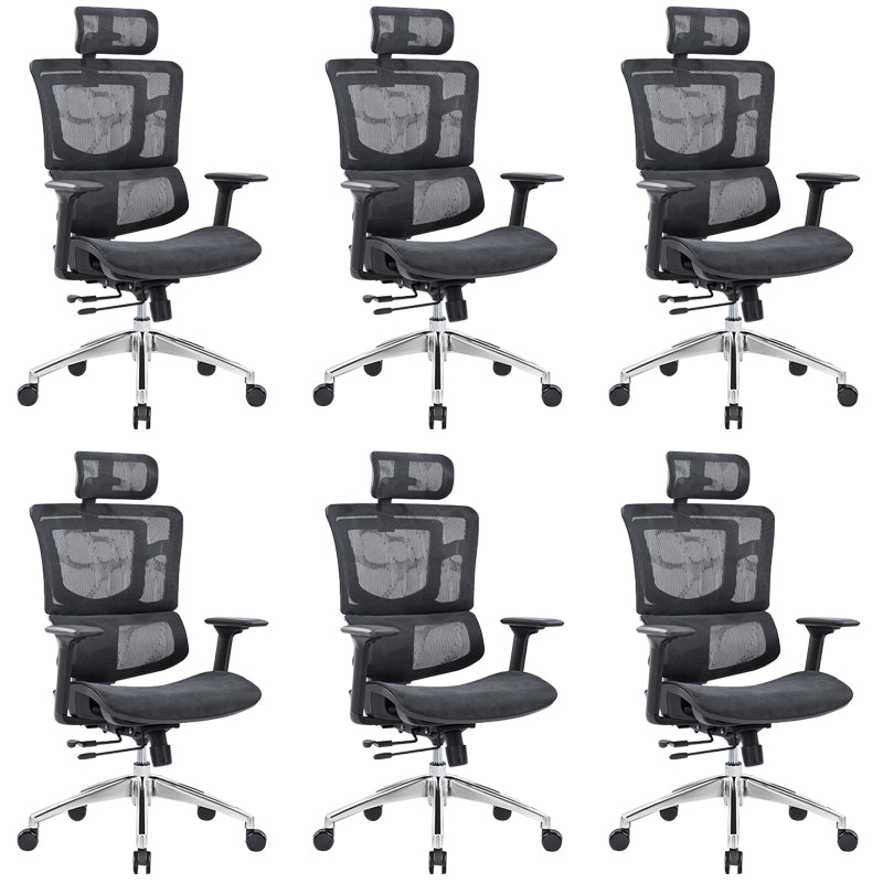 Adjustable Seat Height Arm Chair Contemporary Office Chair with Wheels