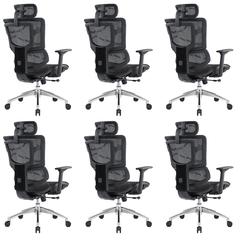 Adjustable Seat Height Arm Chair Contemporary Office Chair with Wheels