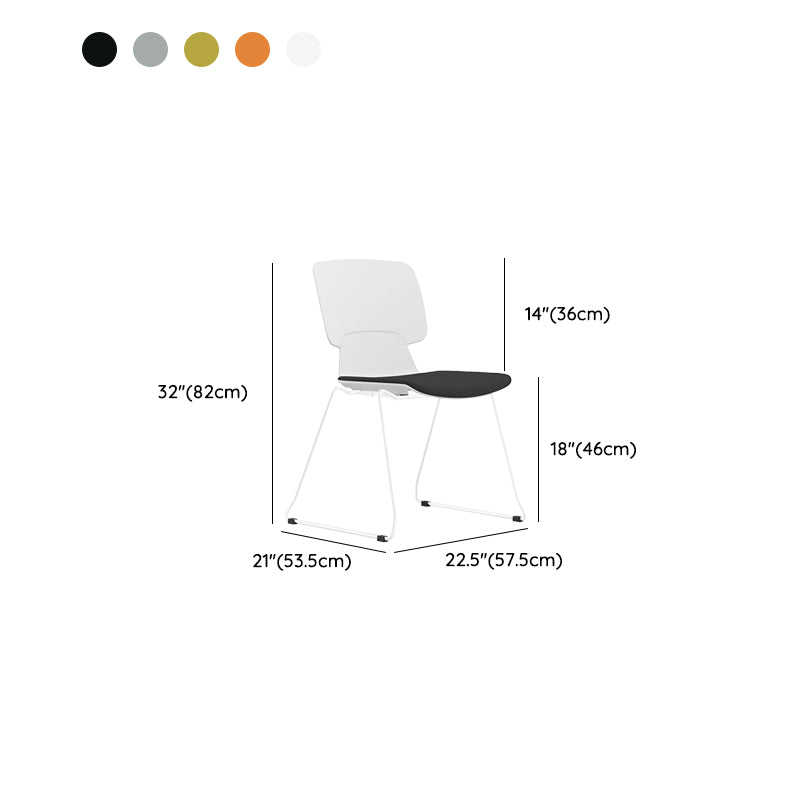 Modern Desk Chair Fixed Arms Upholstered No Distressing Chair