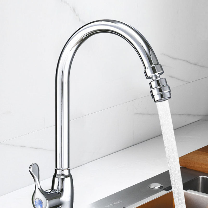 Modern Style Bar Faucet Brass Lever Handle Gooseneck Bar Faucet