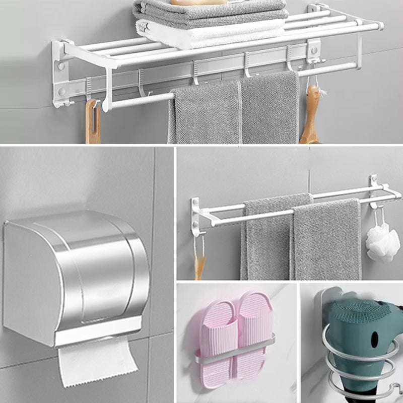 Modern Bathroom Accessories Hardware Set White Metal Bathroom Accessory Kit