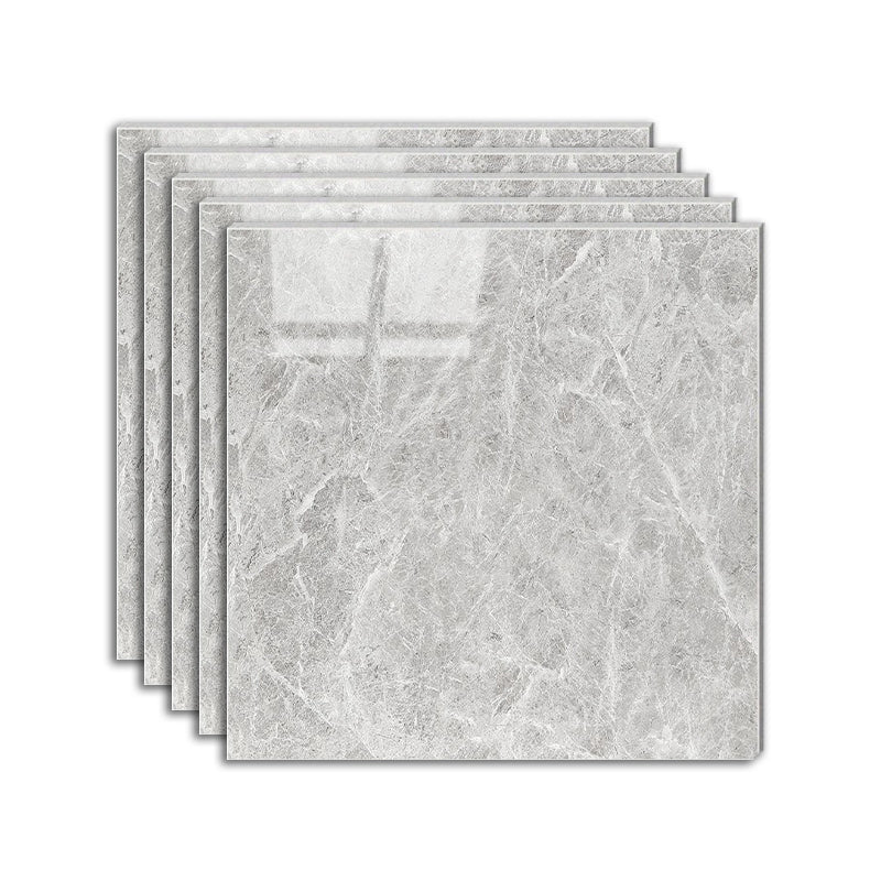 Modern Square Marbling Singular Tile Slip Resistant Polished Tile