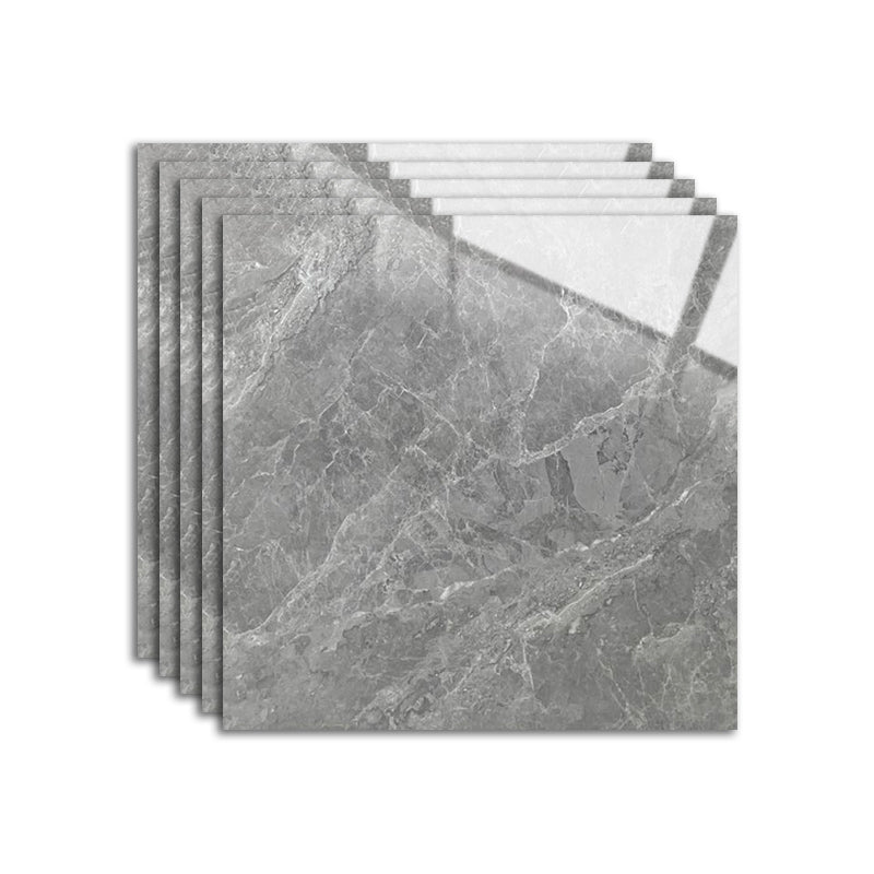 Grey Tone Marbling Singular Tile Polished Non-slip Floor Tile