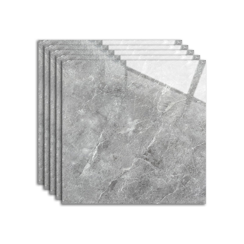 Grey Tone Marbling Singular Tile Polished Non-slip Floor Tile