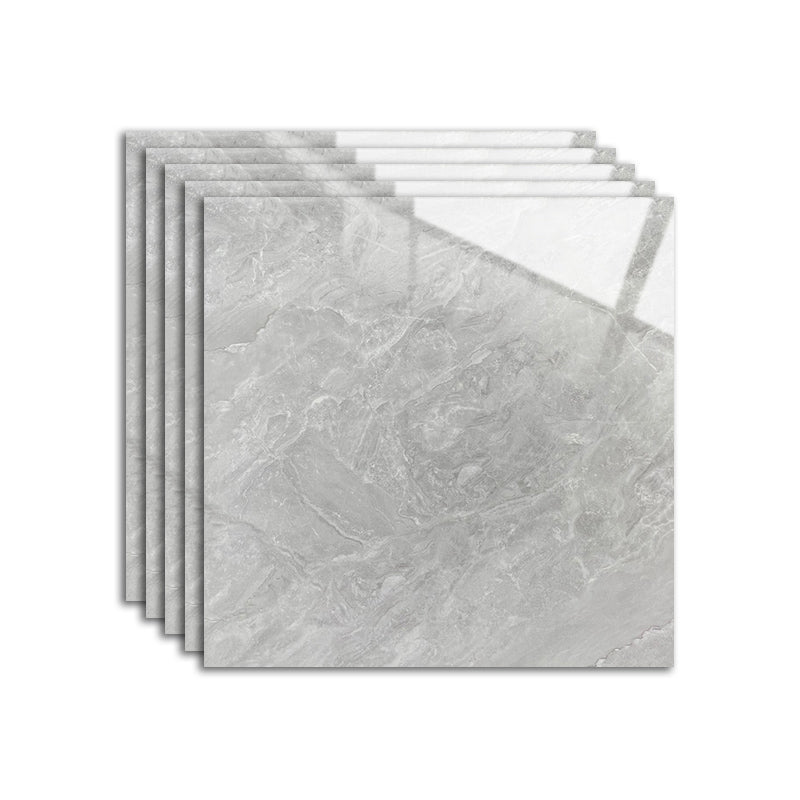 Grey Tone Marbling Singular Tile Polished Non-slip Floor Tile