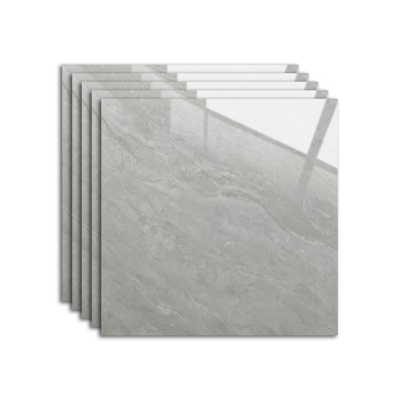 Grey Tone Marbling Singular Tile Polished Non-slip Floor Tile