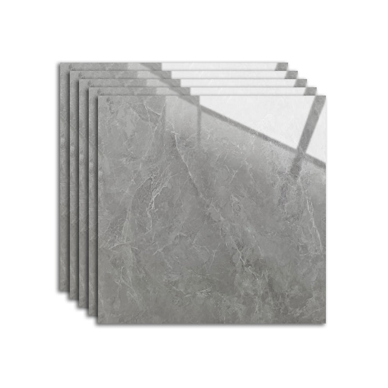 Grey Tone Marbling Singular Tile Polished Non-slip Floor Tile