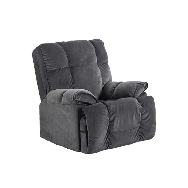 Microsuede Swiveling Recliner Chair Modern Pillow Top Arm Recliners with USB Cord