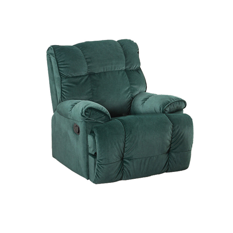 Microsuede Swiveling Recliner Chair Modern Pillow Top Arm Recliners with USB Cord