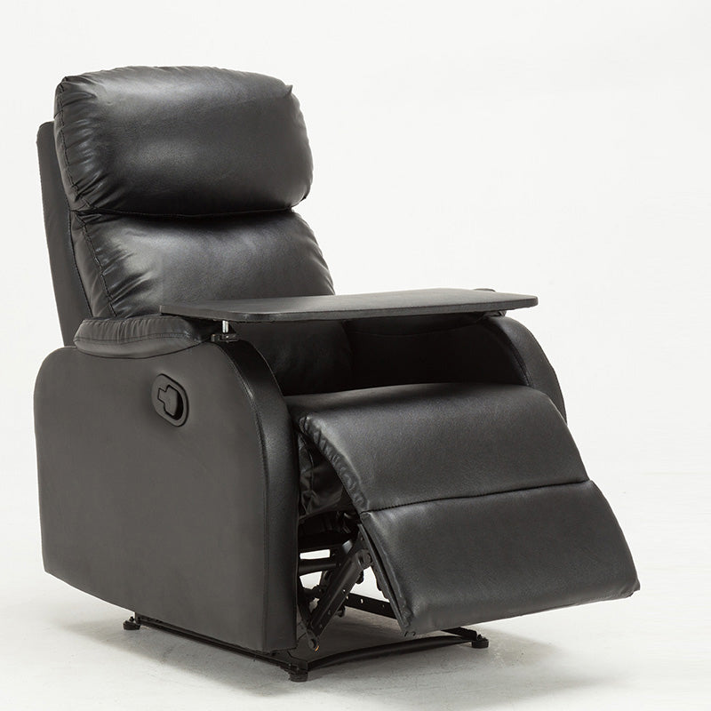 Faux Leather Manual Recliner 25.6" Wide Recliner with Adjustable Headrest