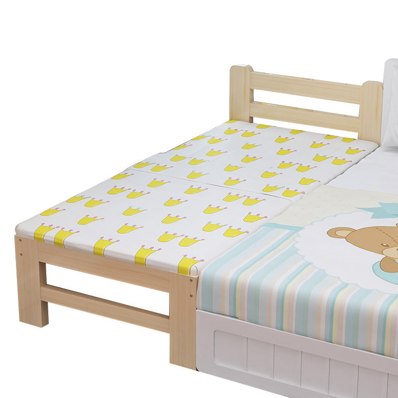 Scandinavian Toddler Bed Solid Wood No Theme Kids Bed with Mattress