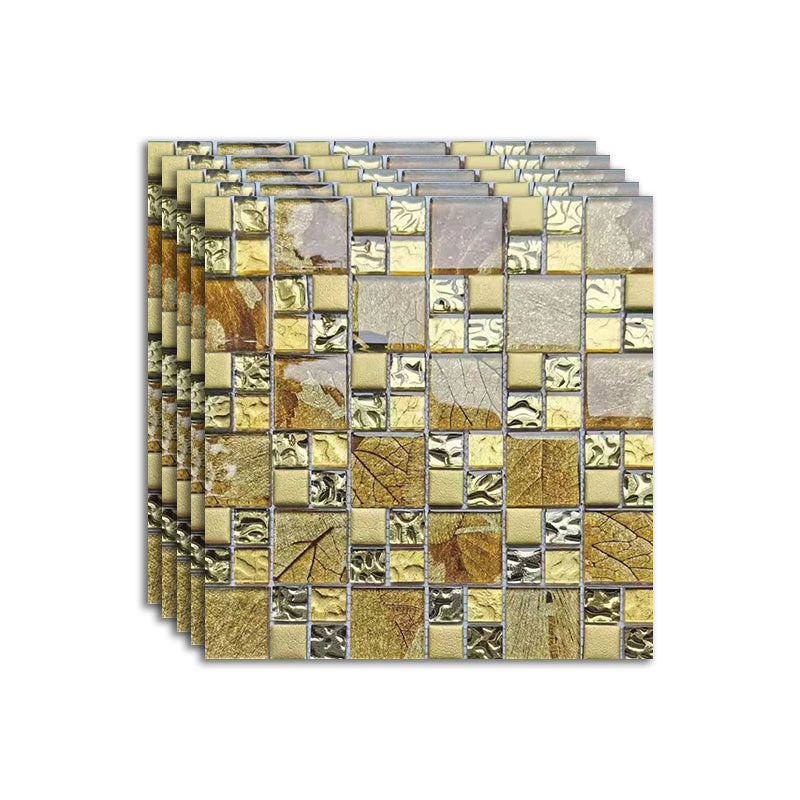 Modern Mosaic Tile Glass Brick Look Wall Tile with Scratch Resistant