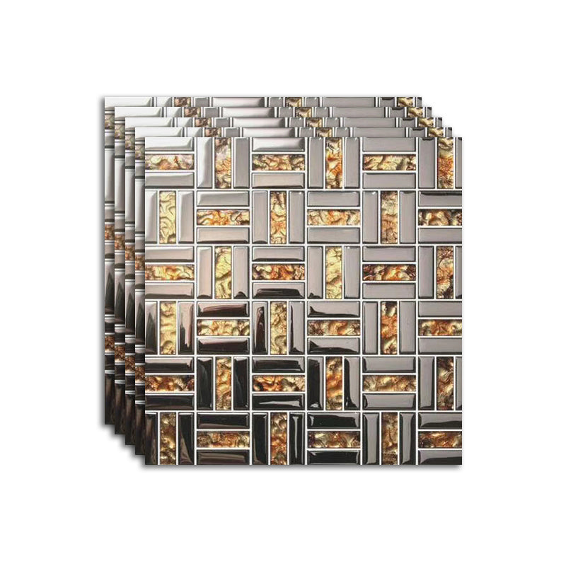 Modern Mosaic Tile Glass Brick Look Wall Tile with Scratch Resistant