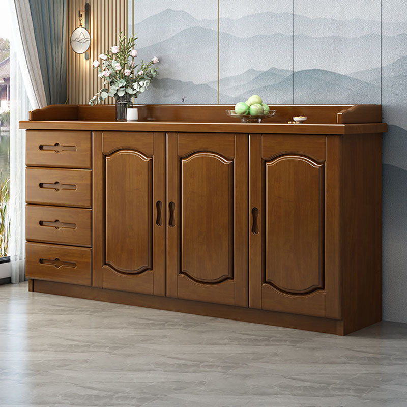 Modernism Wood Sideboard Table 4 Drawers Sideboard with 1/2/3 Doors for Dining Room