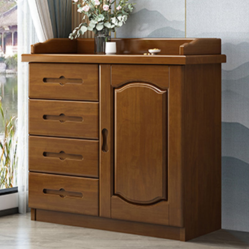 Modernism Wood Sideboard Table 4 Drawers Sideboard with 1/2/3 Doors for Dining Room