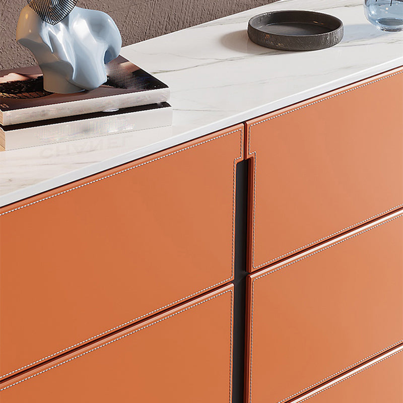 Contemporary Sideboard Stone Buffet Sideboard with Drawers for Living Room