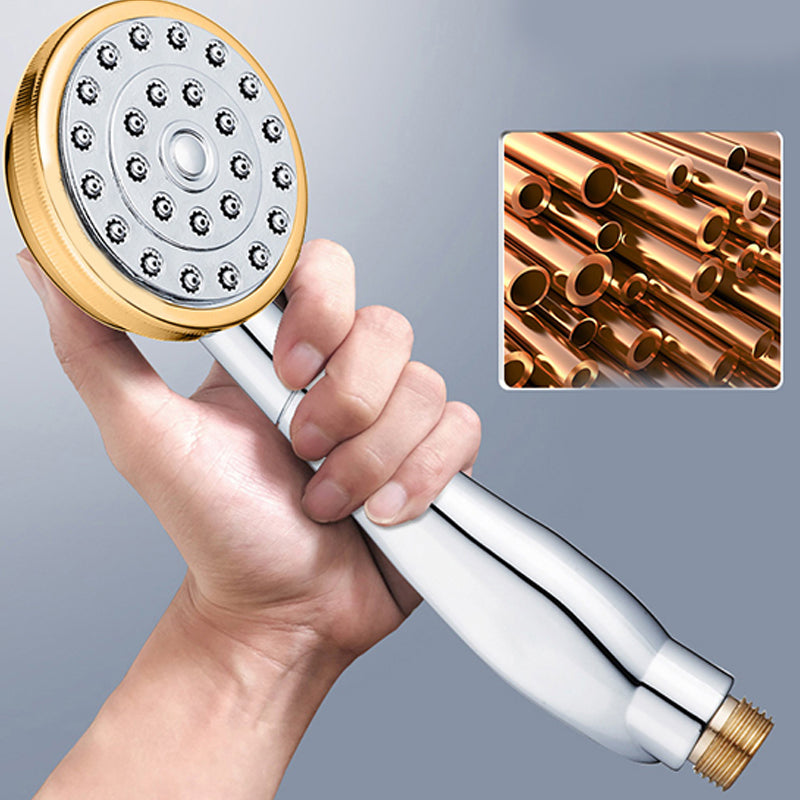 Contemporary Brass Round Hand Shower Water Filtration Showerhead