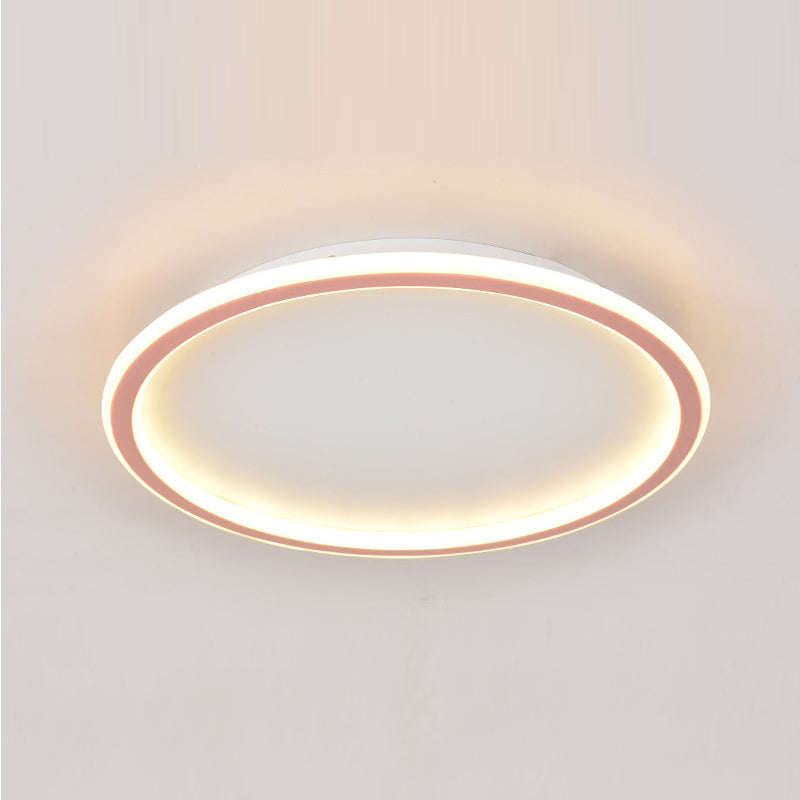 Metal Circular Flush Mount Fixture Modern Flush Light Fixtures