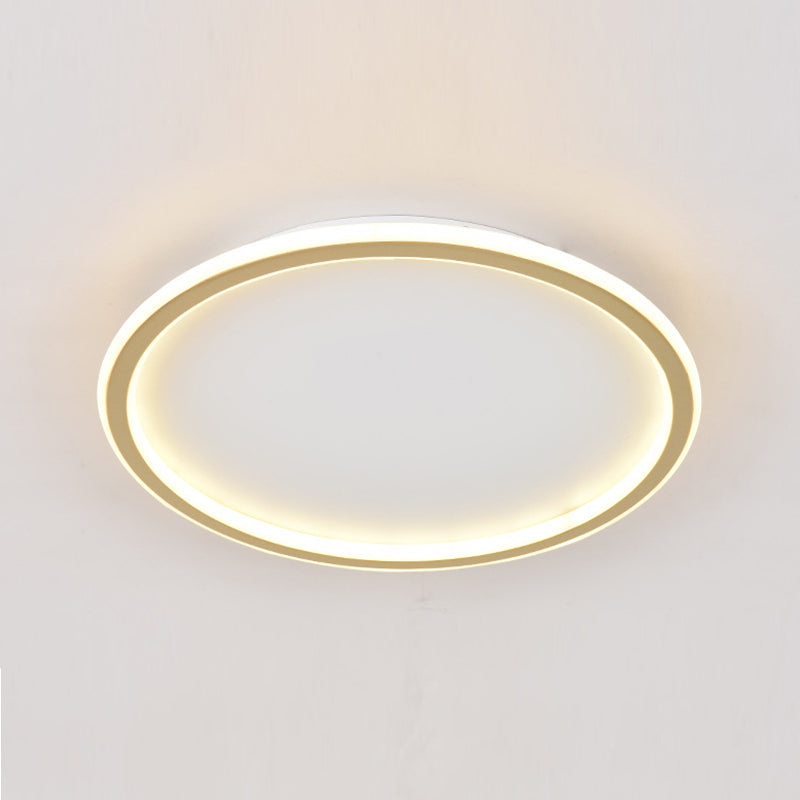 Metal Circular Flush Mount Fixture Modern Flush Light Fixtures