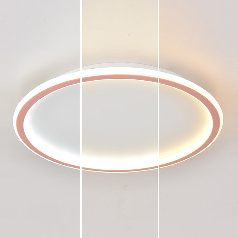 Metal Circular Flush Mount Fixture Modern Flush Light Fixtures