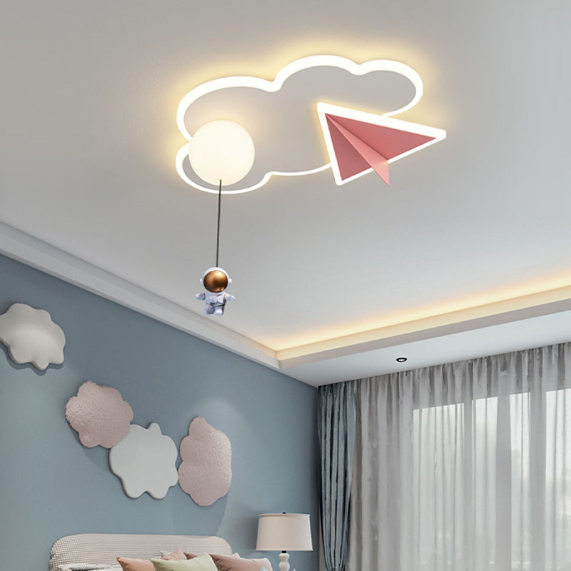 Macaron Ceiling Light Children LED Ceiling Mount Light with Acrylic Shade for Kid's Room