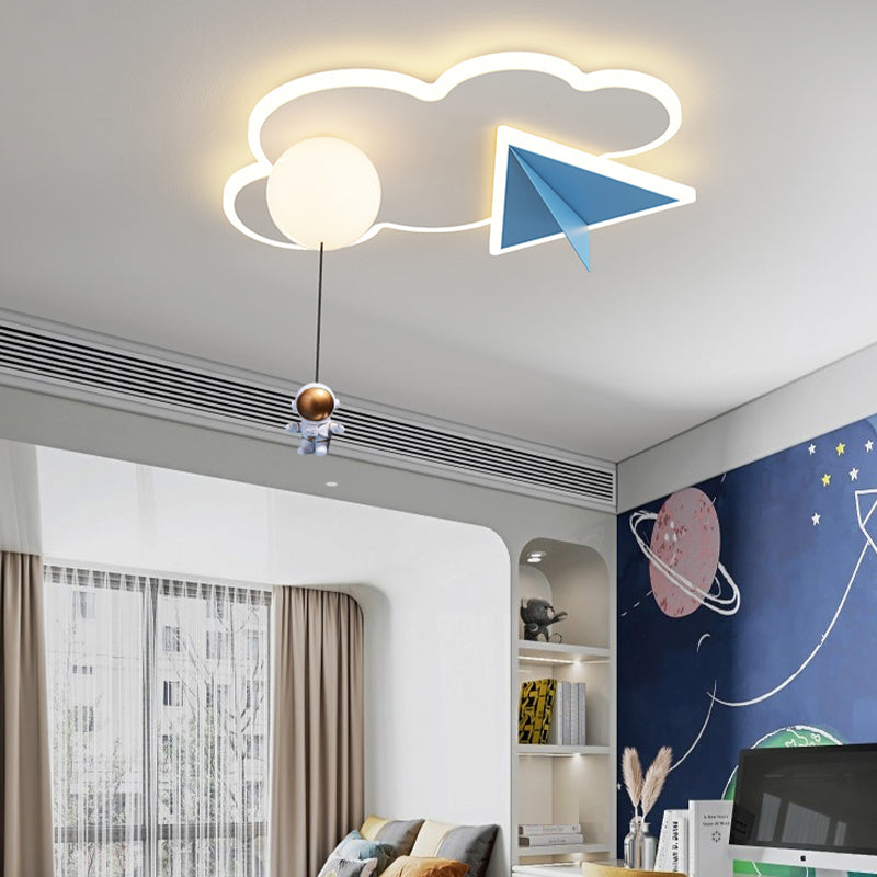 Macaron Ceiling Light Children LED Ceiling Mount Light with Acrylic Shade for Kid's Room