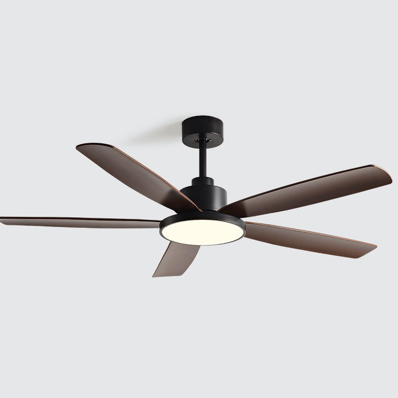 Simple LED Ceiling Fan Lamp 5-Blade Fan Lighting for Living Room