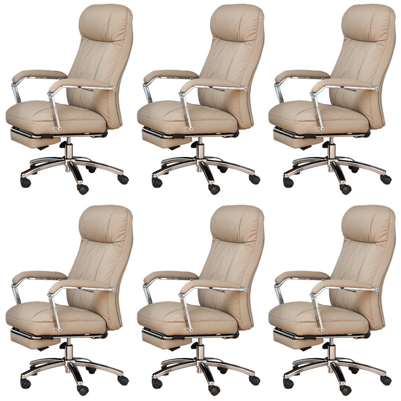 Modern Office Chair Adjustable Seat Height Ergonomic Swivel Chair with Wheels