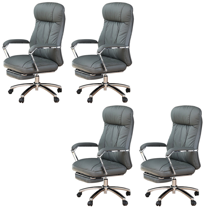 Modern Office Chair Adjustable Seat Height Ergonomic Swivel Chair with Wheels