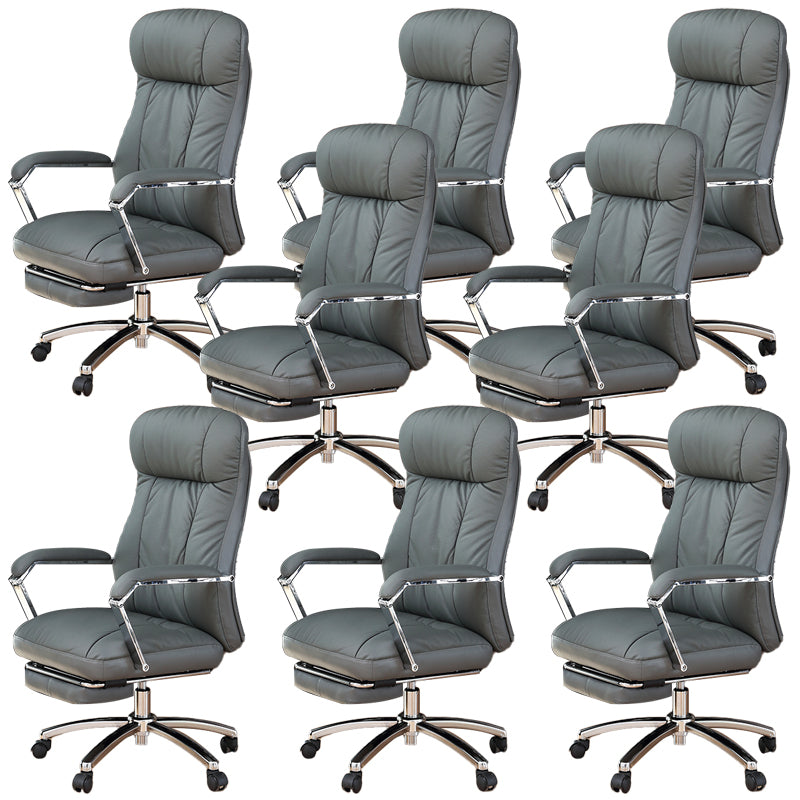 Modern Office Chair Adjustable Seat Height Ergonomic Swivel Chair with Wheels