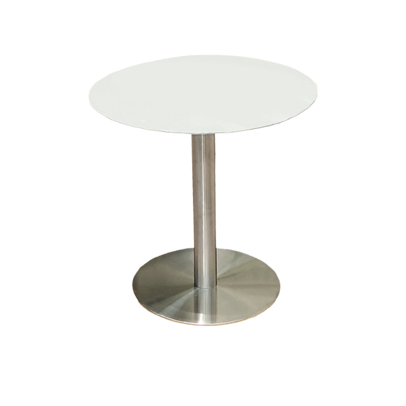 Aluminum Patio Table Modern Rust Resistant Dining Table with Metal Base