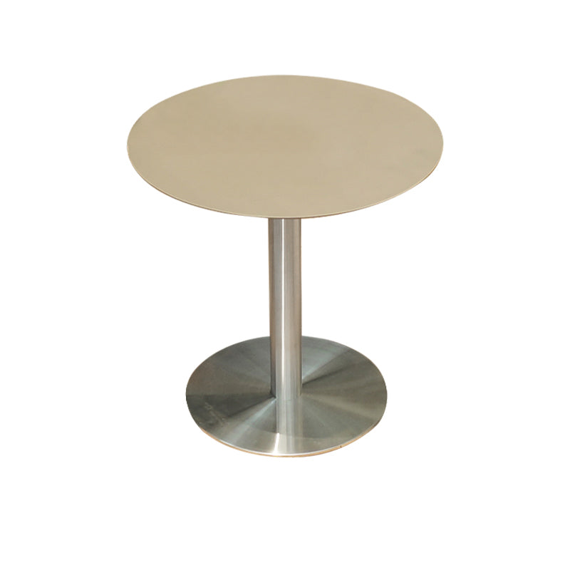 Aluminum Patio Table Modern Rust Resistant Dining Table with Metal Base