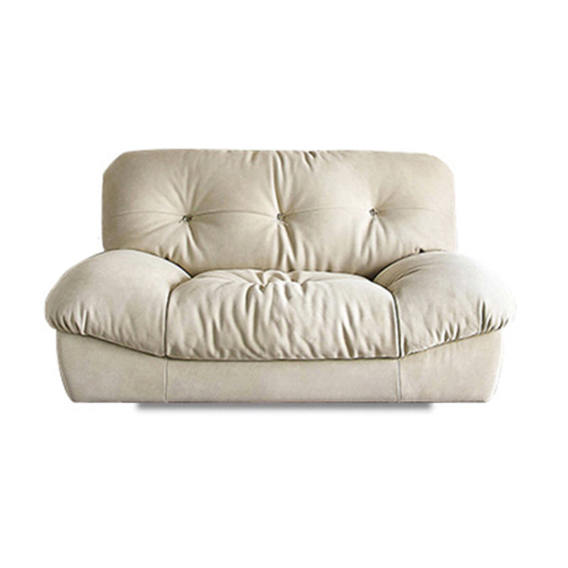 Swivel Manual Reclining Chair Contemporary Tufted Genuine Leather Recliners Chair