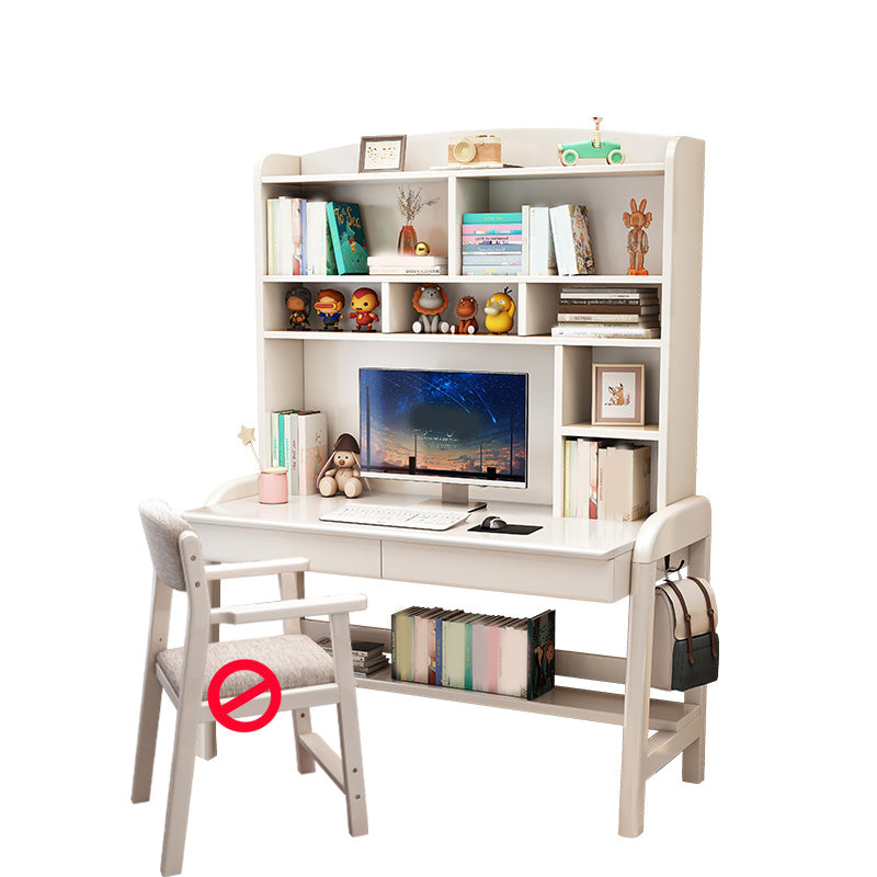 Writing Desk Kids Desk and Chair Set with Drawer Solid Wood Kids Desk 23.6"W