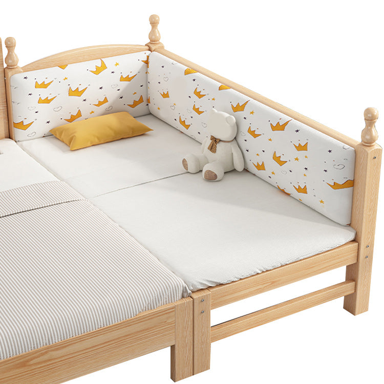 No Theme Kids Bed Solid Wood Scandinavian Kids Bed with Mattress