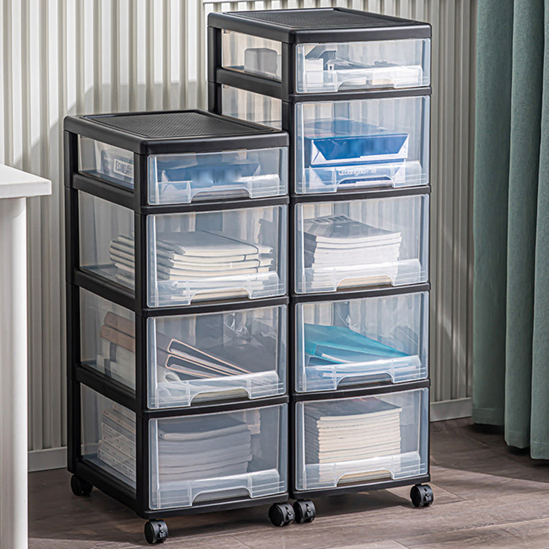 Modern Plastic Movable File Cabinet Drawers Storage File Cabinet for Office