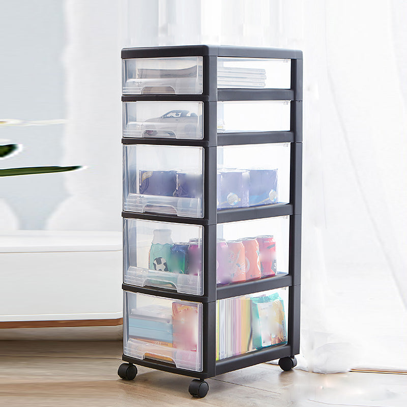 Modern Plastic Movable File Cabinet Drawers Storage File Cabinet for Office