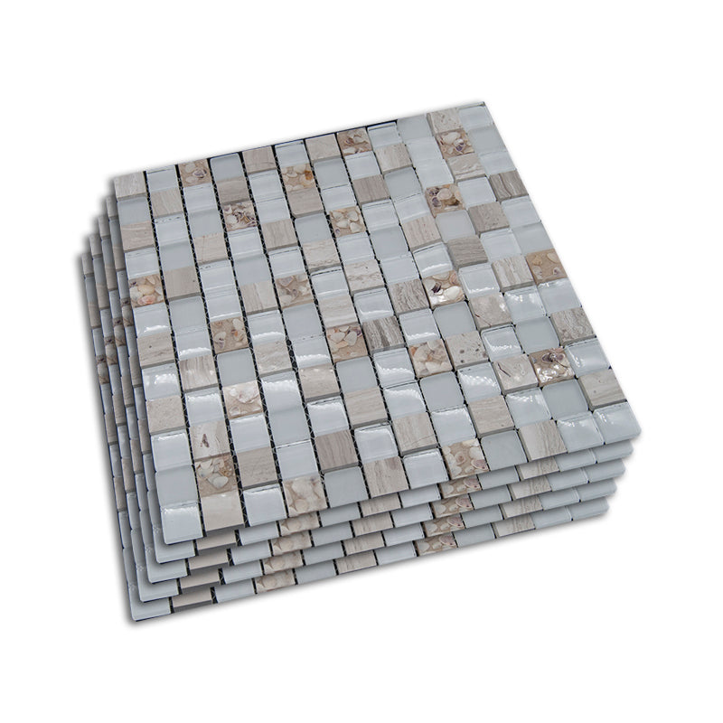 Modern Mosaic Tile Glass Brick Look Wall & Floor Tile with Square Shape