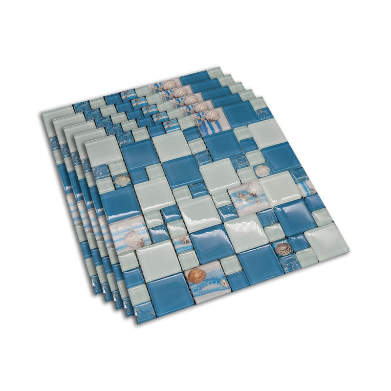 Modern Mosaic Tile Glass Brick Look Wall & Floor Tile with Square Shape