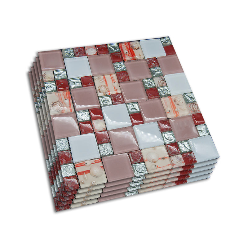 Modern Mosaic Tile Glass Brick Look Wall & Floor Tile with Square Shape