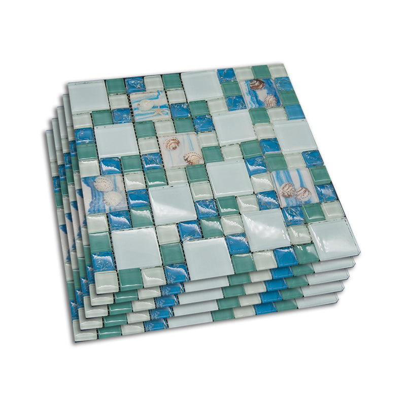 Modern Mosaic Tile Glass Brick Look Wall & Floor Tile with Square Shape