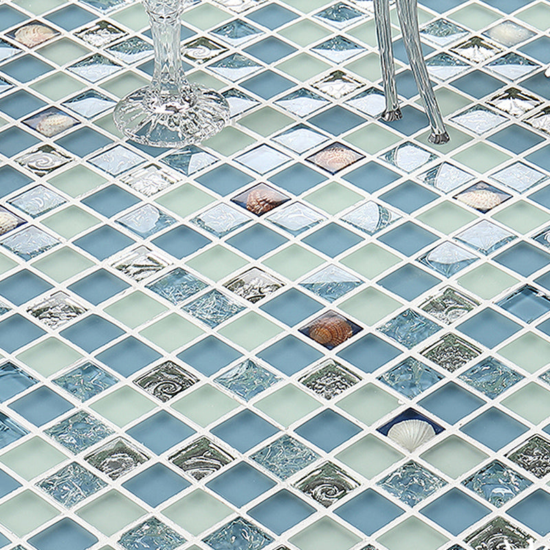 Modern Mosaic Tile Glass Brick Look Wall & Floor Tile with Square Shape