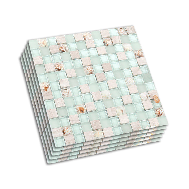 Modern Mosaic Tile Glass Brick Look Wall & Floor Tile with Square Shape