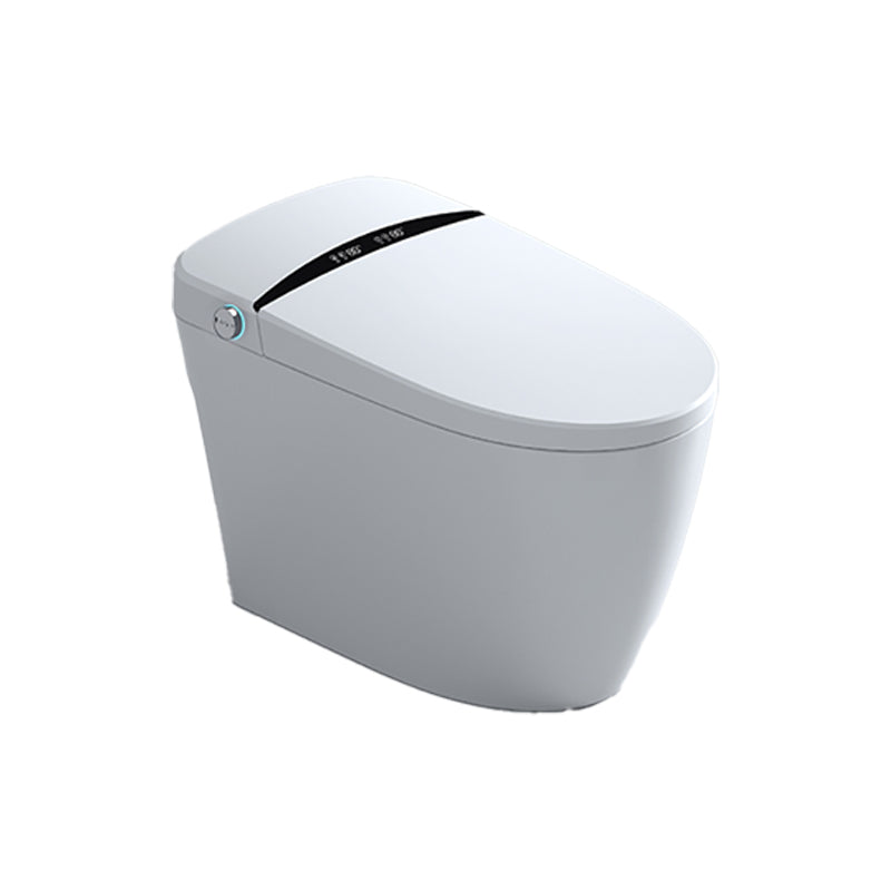 Elongated Toilet Seat Bidet White  One-Piece Smart Toilet Bidet with Unlimited Warm Water