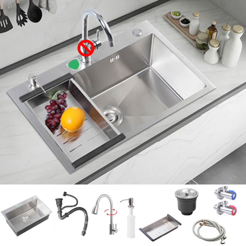 Modern Style Kitchen Sink Soundproof Kitchen Sink with Basket Strainer