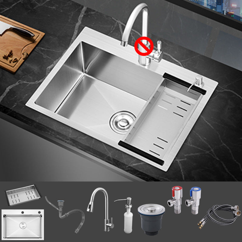 Modern Style Kitchen Sink Soundproof Kitchen Sink with Basket Strainer