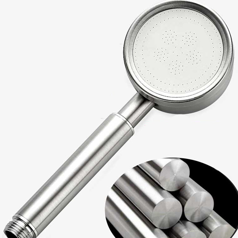 Round Hand Shower Water Efficient Stainless Steel Showerhead